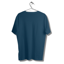 Load image into Gallery viewer, Navy Blue Half sleeves round neck unisex t-shirt - dmonkeyfamily
