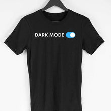 Load image into Gallery viewer, DARK MODE ON TYPOGRAPHY UNISEX T-SHIRT - dmonkeyfamily
