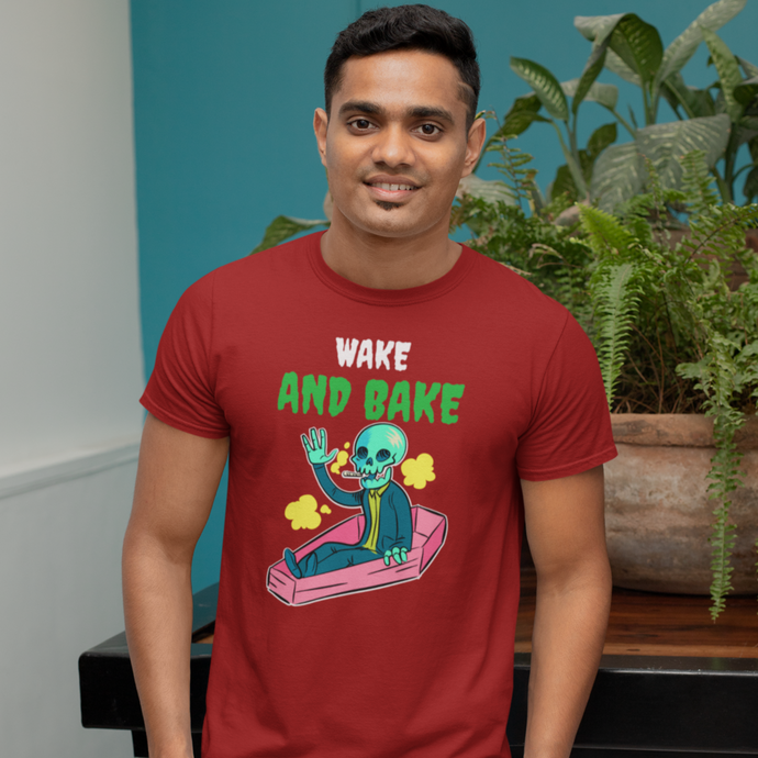 WAKE AND BAKE T-SHIRT - dmonkeyfamily